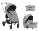Комбинирана детска количка 2 в 1 KikkaBoo - Vicenza Premium, Black