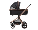 Комбинирана детска количка 2 в 1 KikkaBoo - Vicenza Premium, Black