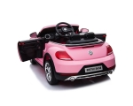Акумулаторна кола Kikkaboo - Licensed Volkswagen Beetle, Pink