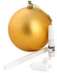 Коледна топка за бебешки отпечатък Baby Art - Gold