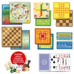 Комплект настолни игри Lisciani - Ludoteca, Колекция от 100+ класически игри