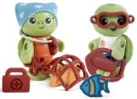 Комплект дървени фигури Hape - Уай и Кейл, Спасители на моретата