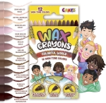 Комплект восъчни пастели Craze, 12 цвята