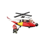 Конструктор Qman - MineCity, Спасителен вертолет, 91 части