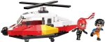 Конструктор Qman - MineCity, Спасителен вертолет, 91 части