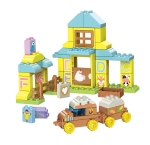 Конструктор Qman - Азбучен фермерски двор, 52 части