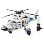 Конструктор Qman - MineCity, Полицейски патрулен хеликоптер, 745 части