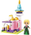 Конструктор Qman - Princess Leah, Цветен океански замък, 116 части