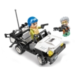 Конструктор Qman - Проследяваща военна машина, 119 части