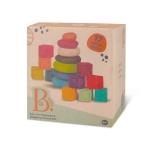 Детски сензорен комплект Battat - Рингове за нанизване и меки кубчета