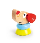 Музикална играчка Hape - Кученце с цветни рингове