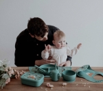 Силиконова купичка за хранене с вакуум Sassi - Динозавър