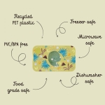 Кутия за храна Sassi - Динозавър, 700 ml, С 2 отделения