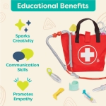 Игрален комплект Battat - Докторски сет и медицинска чанта