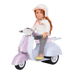 Комплект за кукли Battat - Our Generation, Скутер, Лилав