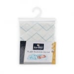 Памучна пелена Lorelli - Син зиг заг, 80 х 80 cm