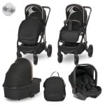 Бебешка количка 3 в 1 Lorelli - Aria, Black