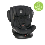 Столче за кола Lorelli - Aviator SPS IsoFix, 360°, Black & Light Grey