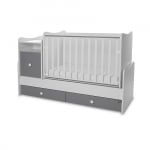 Трансформиращо се легло Lorelli - Trend Plus, Бяло/Orchid Pink