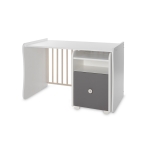 Трансформиращо се легло Lorelli - Trend Plus, Бяло/Orchid Pink