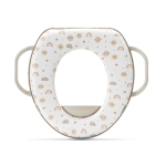 Седалка за тоалетна чиния с дръжки Lorelli - Planets, Beige