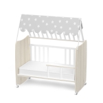 Бебешко легло Lorelli Premium - Stars, 60 x 120 сm, White & String