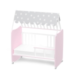 Бебешко легло Lorelli Premium - Stars, 60 x 120 сm, White & String