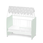 Бебешко легло Lorelli Premium - Stars, 60 x 120 сm, White & String