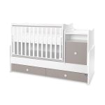 Детско легло Lorelli - Trend Plus, 70 x 160 cm, White & String