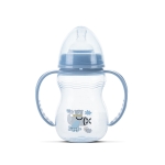 Бебешко шише с дръжки Lorelli - My Friend, 250 ml, Airy Blue