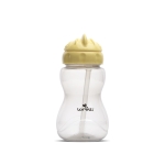 Мини спортна бутилка Lorelli - 275 ml, Yellow & Grey