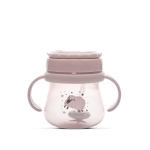 Чаша с дръжки и сламка Lorelli - My Friend, 250 ml, Cameo Blue