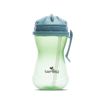 Спортна бутилка с дръжка Lorelli - 360 ml, Grey & Yellow