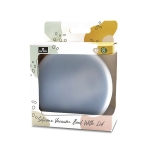 Силиконова купа с ваккум и капак Lorelli - Natural, Grey