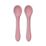 Силиконови лъжички Lorelli - Natural, 2 броя, Deep Pink