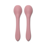 Силиконови лъжички Lorelli - Natural, 2 броя, Deep Pink