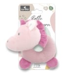 Дрънкалка донът Lorelli Toys - Natural, Розов еднорог
