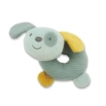 Дрънкалка донът Lorelli Toys - Natural, Зелено куче