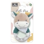 Дрънкалка с кръг Lorelli Toys - Natural, Еленче, зелено