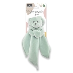 Мека играчка за гушкане Мече Lorelli - Natural, Зелена
