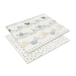 Двулицево термокилимче за игра Lorelli Premium - Waves & Stars