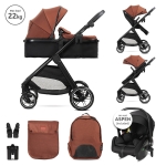 Детска количка 3 в 1 Lorelli - Aspen, Picante