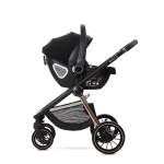 Бебешка количка 3 в 1 с кош за новородено Lorelli - Bianca, Grey