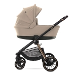 Бебешка количка 3 в 1 с кош за новородено Lorelli - Bianca, Grey