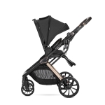 Бебешка количка 2 в 1 Lorelli - Glory, с адаптори и кош за новородено, Grey
