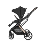 Бебешка количка 2 в 1 Lorelli - Glory, с адаптори и кош за новородено, Grey