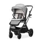 Бебешка количка 2 в 1 Lorelli - Glory, с адаптори и кош за новородено, Grey