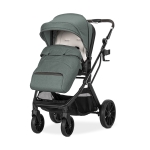 Бебешка количка 2 в 1 Lorelli - Glory, с адаптори и кош за новородено, Grey