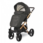 Комбинирана количка 2в1 Lorelli - Rimini Premium, Black Jasper