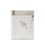 Хавлия с качулка и бродерия Lorelli - 90 x 90 cm, Розова